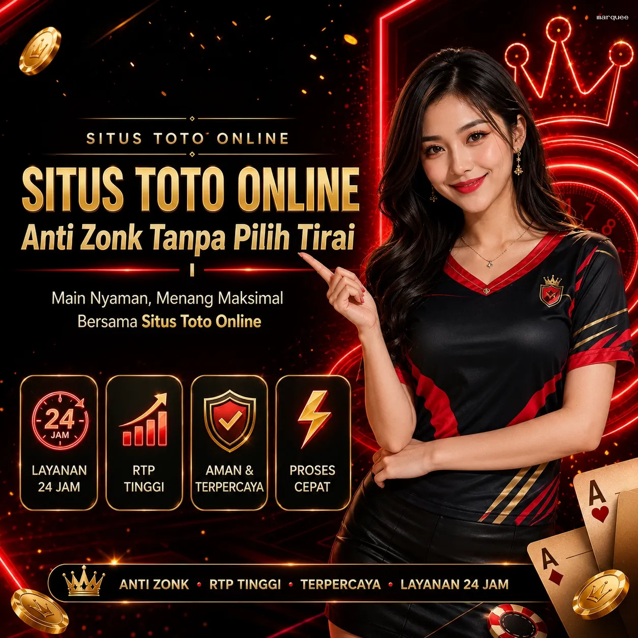 Keberagaman Permainan di marquee untuk Para Gamer